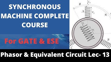 Synchronous Machine Lec- 13 | Phasor & Equivalent Circuit of Alternator