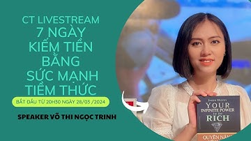 NGÀY 3  KIẾM TIỀN BẰNG SỨC MẠNH TIỀM THỨC | PHẦN 1 - THAY ĐỔI NIỀM TIN, DÁM  NGHĨ LỚN