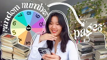 RANDOM NUMBER GENERATOR picks how many pages i read