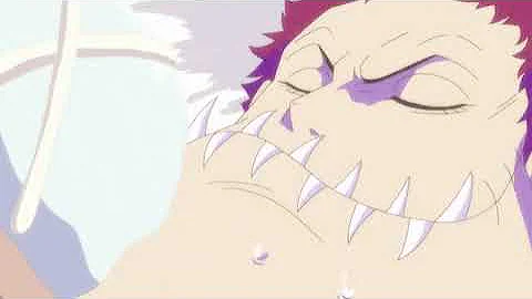Katakuri eating doughnuts and revealing his secret...