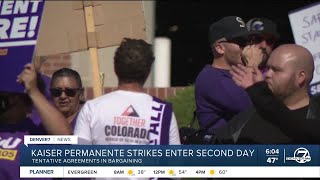 Thousands of Colorado Kaiser Permanente workers strike for a second day on Thursday