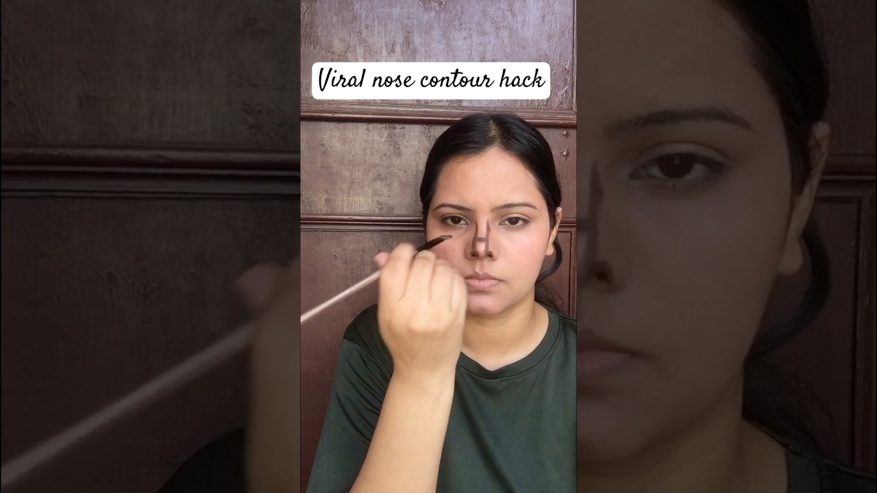 Omg viral nose contour hack 