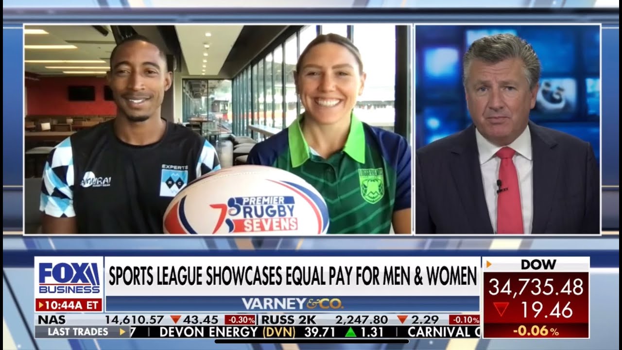 Premier Rugby Sevens Fox Business Perry Baker and Abby Gustaitis