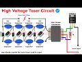 बनाओ Powerful High 😱 ⚡वोल्टेज मशीन। Taser Gun Circuit । arc generator circuit । Taser Circuit