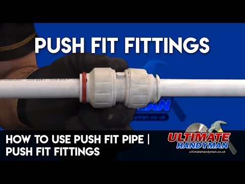 How to use push fit pipe | push fit