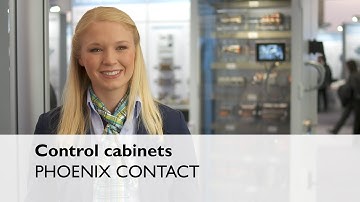 Control cabinets perfectly designed with Phoenix Contact cable systems