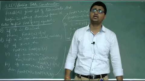 Lecture-13. Top-Down Parsing (Computation of FIRST)