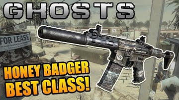 Call of Duty Ghosts: "HONEY BADGER" Best Class Setup - Honey Badger Assault Rifle Class Setup