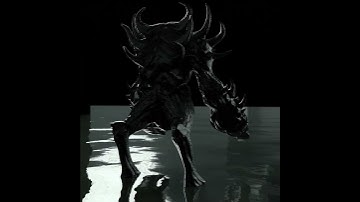 Chitinous demon - 3d model rotation