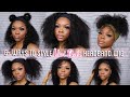 6+ WAYS TO STYLE KINKY-CURLY HEADBAND WIG | Vivi Babi Hair | Joanna Divine