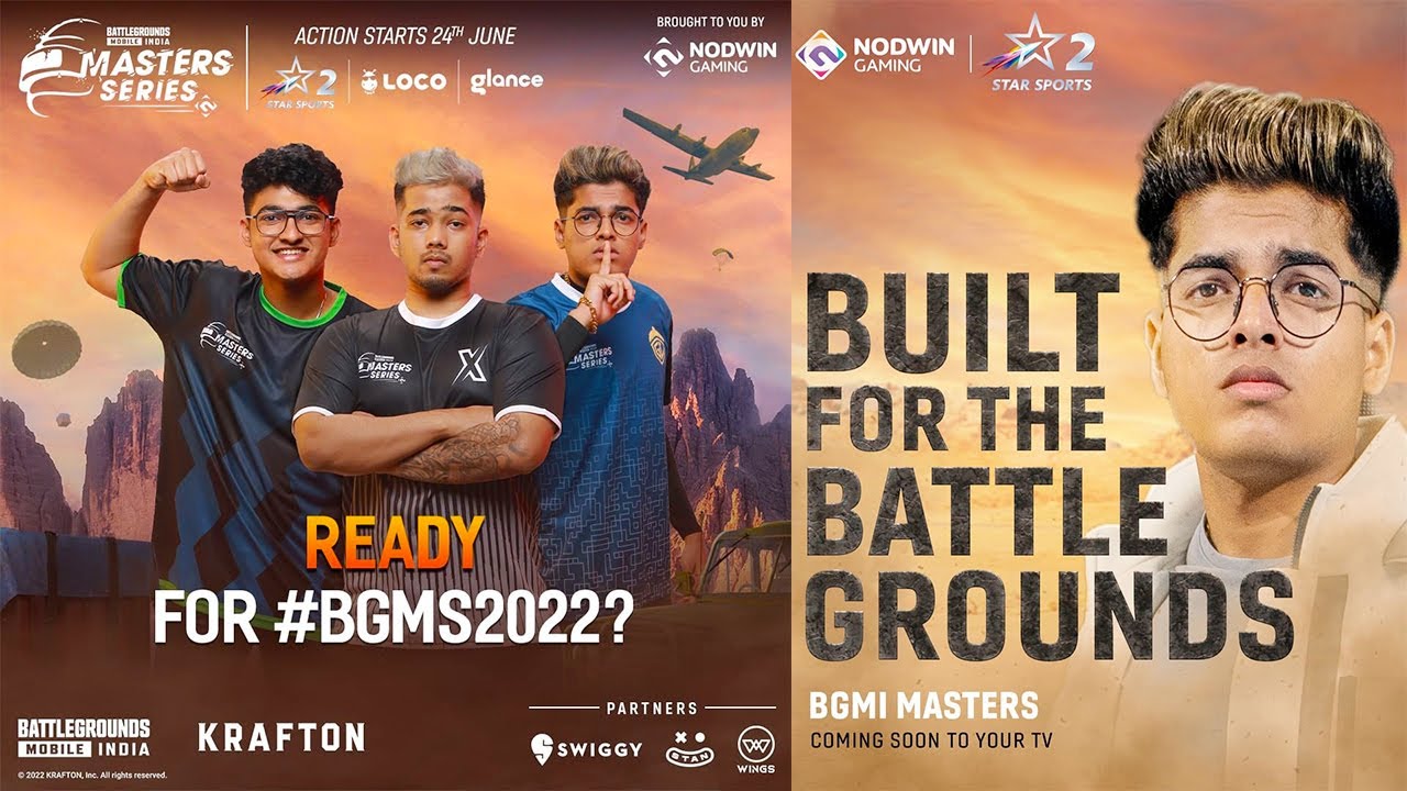 BGMI Master Series LIVE Star Sports 2 Live Nodwin Lan Event Live