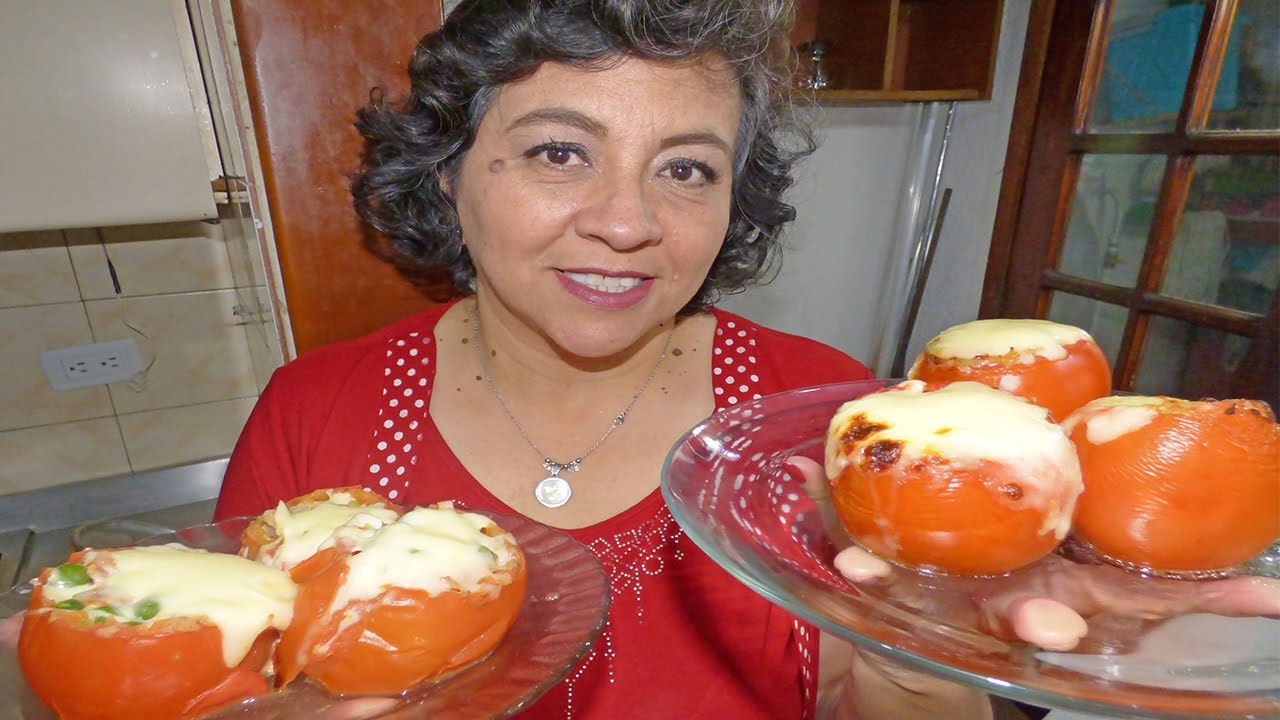 TOMATES 🍅 RELLENOS DE QUESO ¡CON & SIN HORNO! | Recetas con Goyito