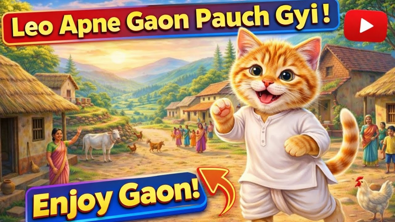 The Baby Cat Leo 😺 - Enjoying Gaon Life ♥️ | Cute Cat Moments 😍|