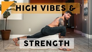 15 Minute Intermediate Yoga Flow Practice for Strength and High Vibes