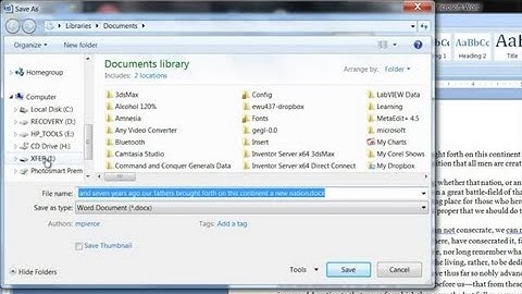 How to Save a Word File to a Flash Drive : Computer Help & Tips