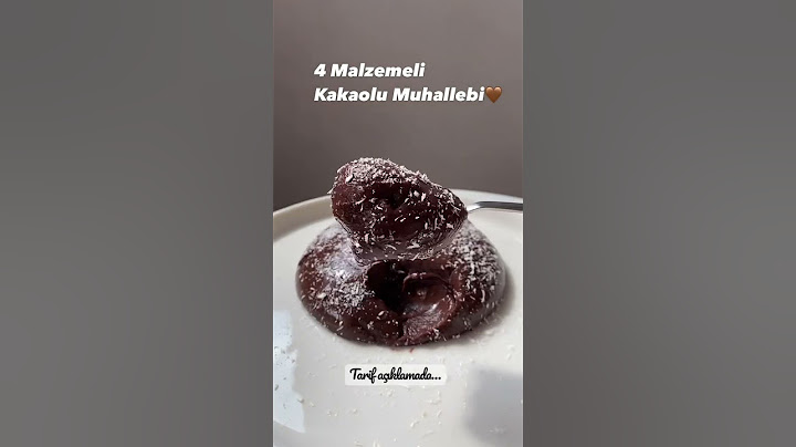 Sadece 4 Malzeme ile Kakaolu Muhallebi #muhallebitarifi