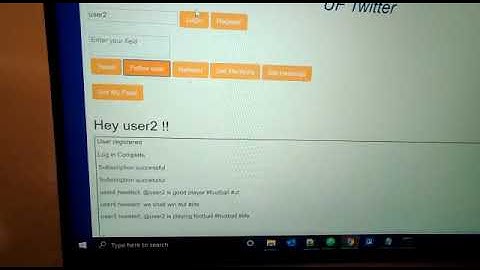 Twitter demo COP5615