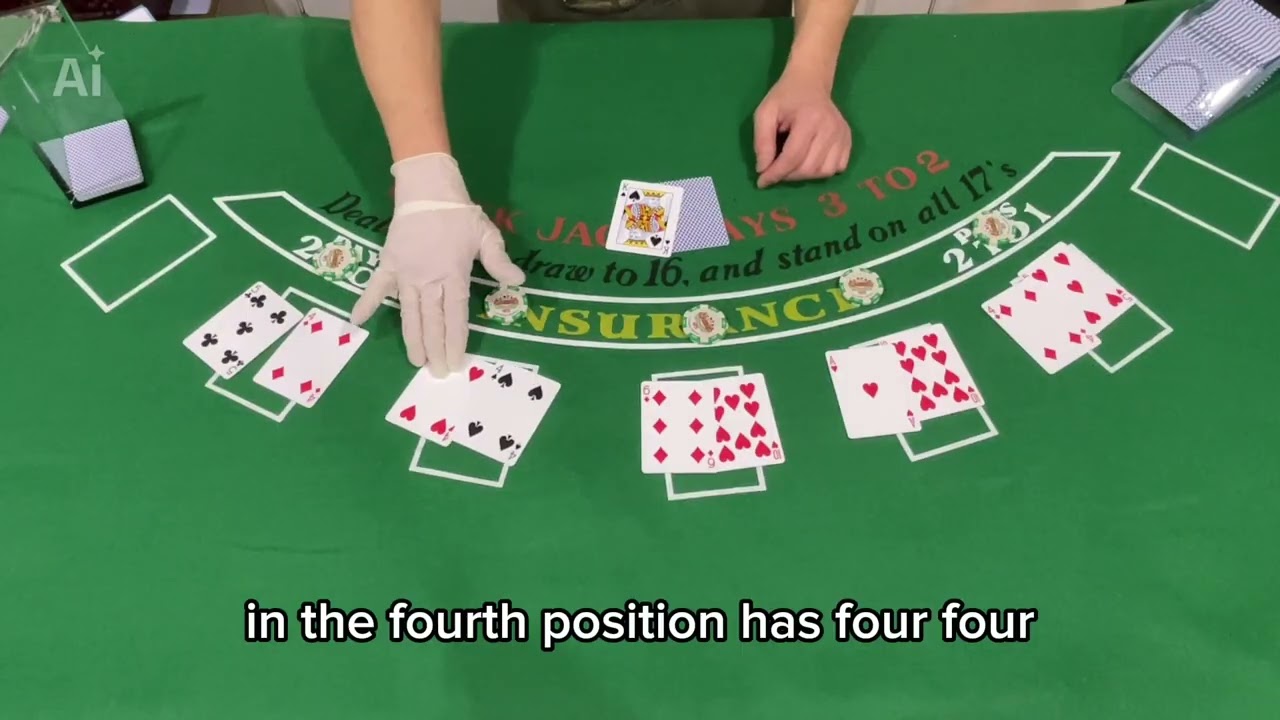 Blackjack. Playing 16 vs 10 beyond basic strategy.