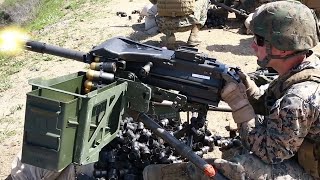 Mk19自動擲弾銃&M2重機関銃 アメリカ海兵隊実弾射撃訓練