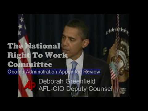 OBAMA ADMINISTRATION PERSONNEL ALERT: AFL-CIO Lawy...