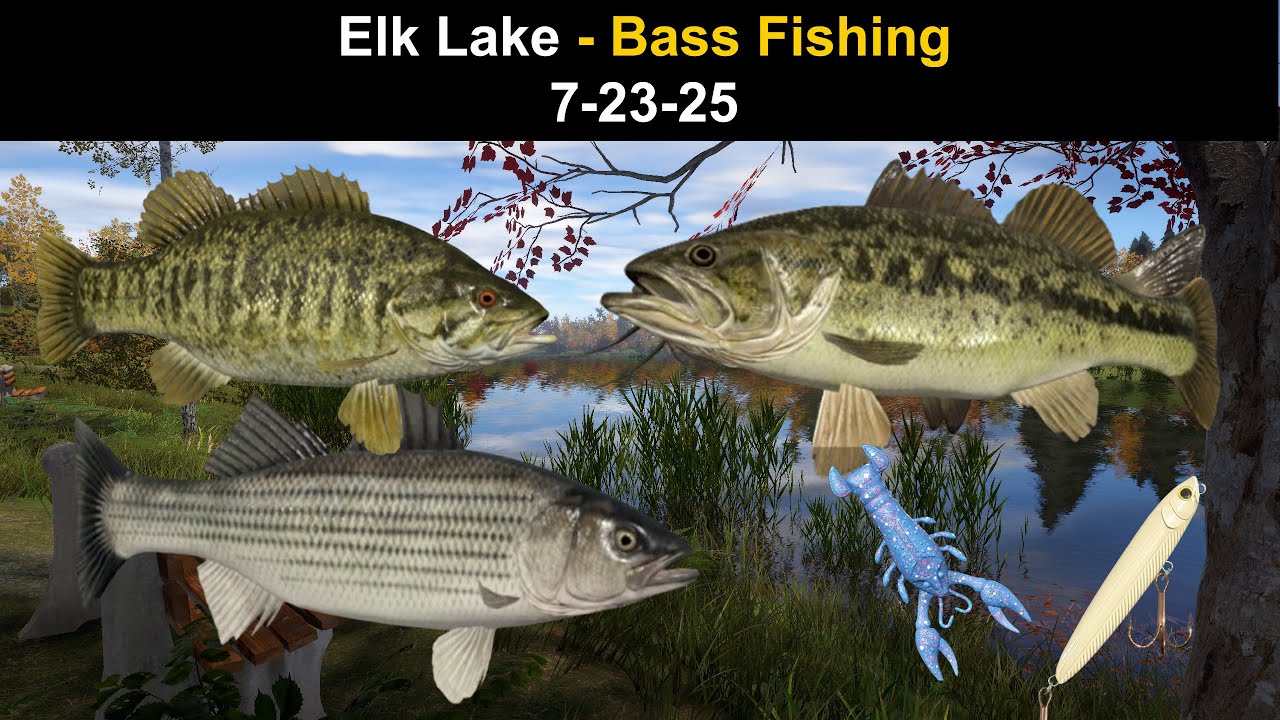Russian Fishing 4, Elk Lake – Bass Fishing 7-23-25