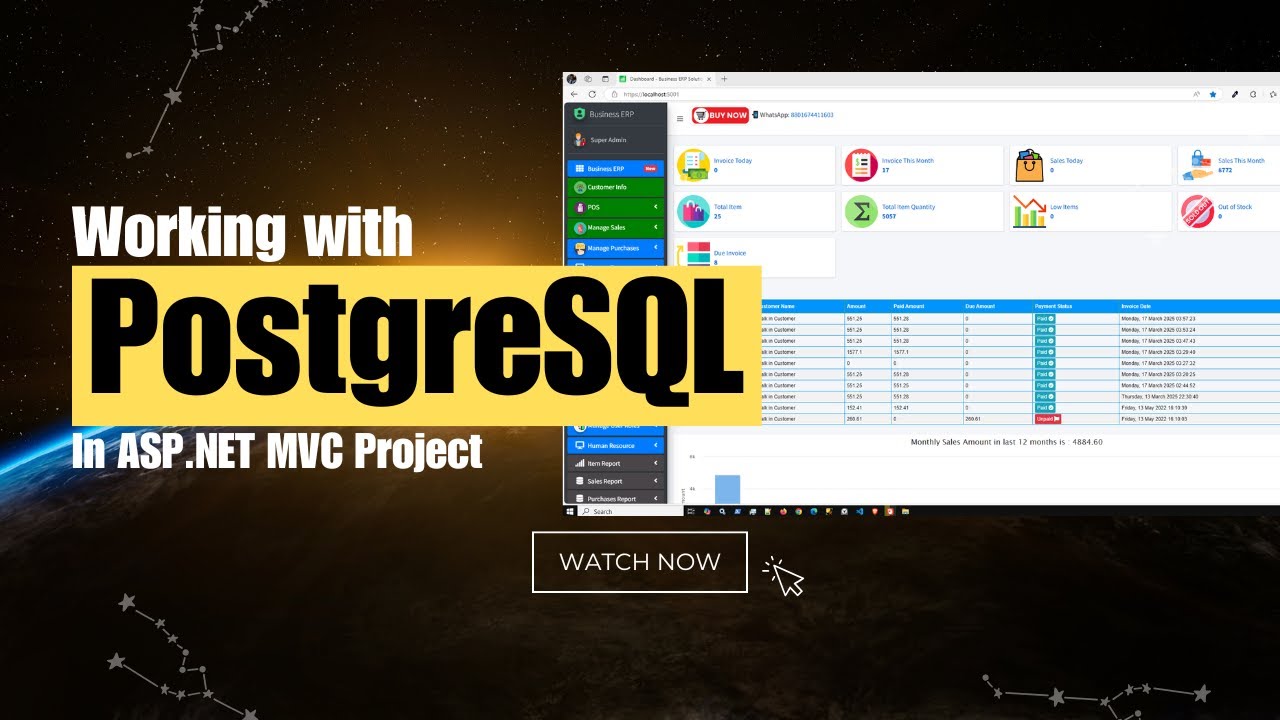 Working with PostgreSQL in ASP.NET MVC Project | How to Connect ...