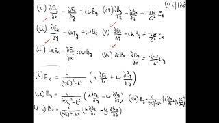 494 Electromagnetism - Waves - Transverse electric waves in a rectangular waveguide