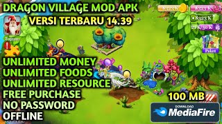 TERBARU !! TUTORIAL DOWNLOAD DRAGON VILLAGE MOD APK VERSI 13.49 || FREE PURCHASE screenshot 4
