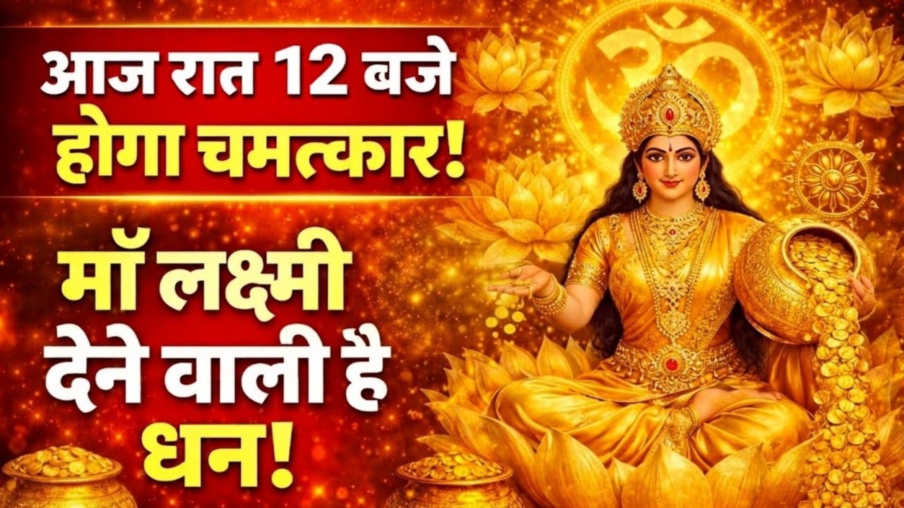 आज रात 12 बजे बदल सकती है आपकी किस्मत | माँ लक्ष्मी का दिव्य संदेश #Laxmimaa #motivation