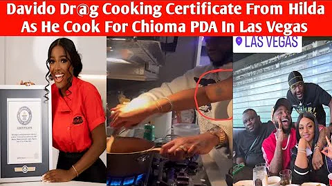 Davido Cook For His Wife  Chioma And Shear Their PDA Moments In Las Vegas
