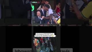 IShowSpeed challenged Travis Scott to a race at the World CupBrazil vs. Morocco, where Travis