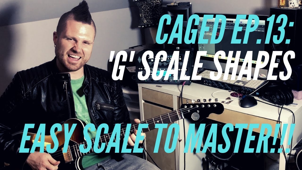 CAGED Guitar Tutorial, Ep. 13: The 'G' Scale Shapes!!! The Easiest Scales to Master!