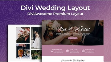 Divi Wedding Layout - Divi Layout by Divi Awesome