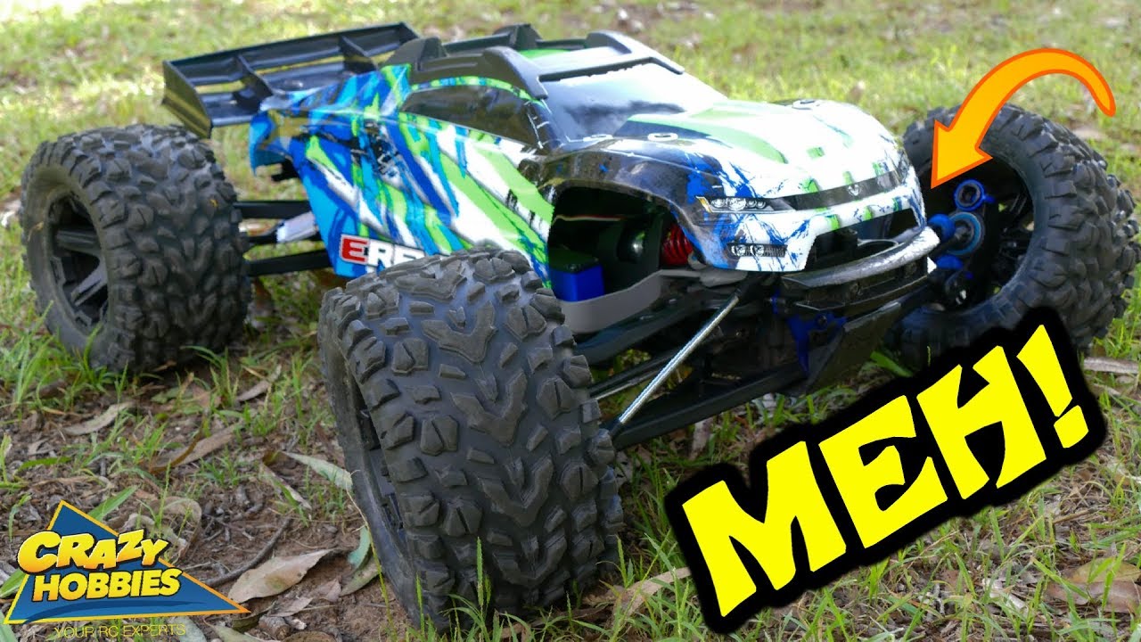 dronesense TRAXXAS E-REVO 2.0 - BROKE IT TWICE IN 5 MINUTES!