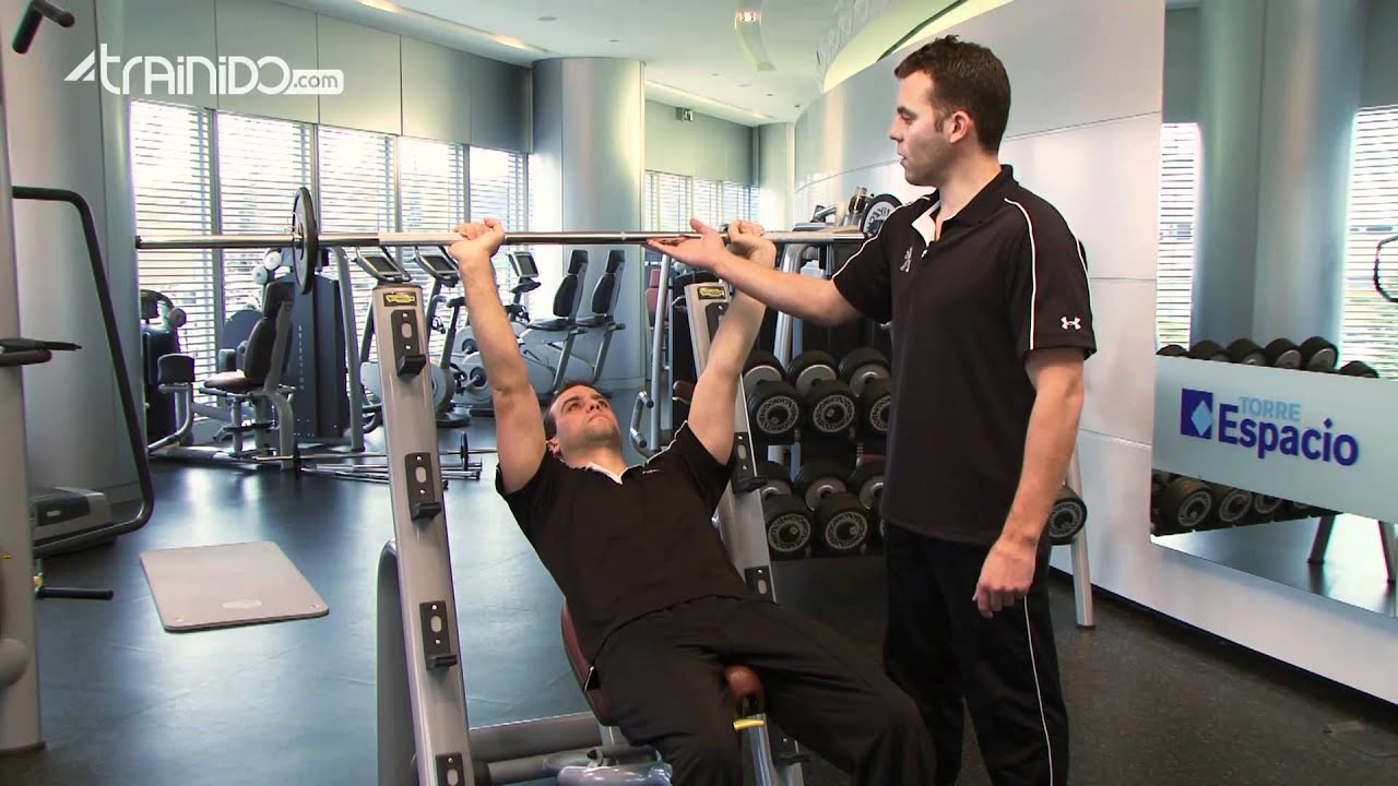 sesiones de fotos para bebes Press banca inclinada con barra