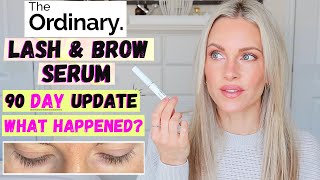 THE ORDINARY MULTIPEPTIDE LASH & BROW SERUM | 90 DAY UPDATE WITH BEFORE & AFTER'S