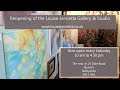 Reopening of the louise jannetta gallery  studio