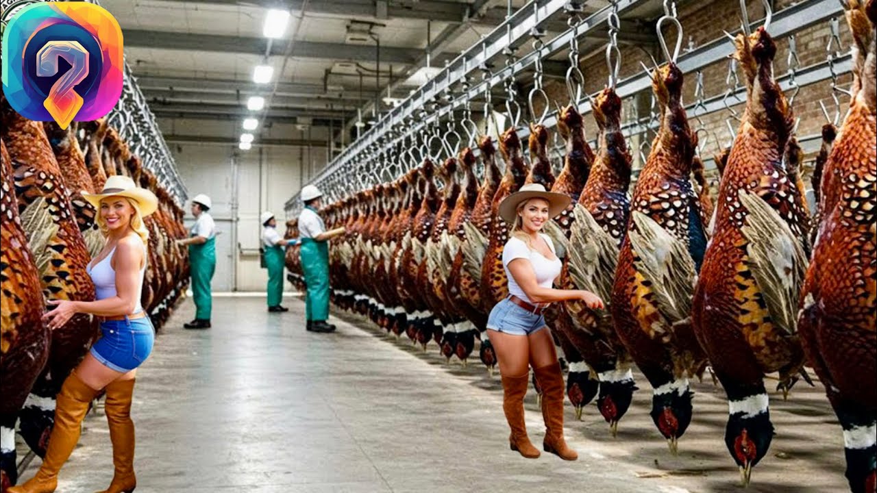 Как МИЛЛИОНЫ фазанов обрабатываются — Уникальные кадры выращивания фазанов и охоты на них!