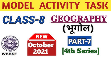 Class 8 Geography(भूगोल)Model Activity Task Part 7 October 2021 Hindi Medium/Model Activity Task New