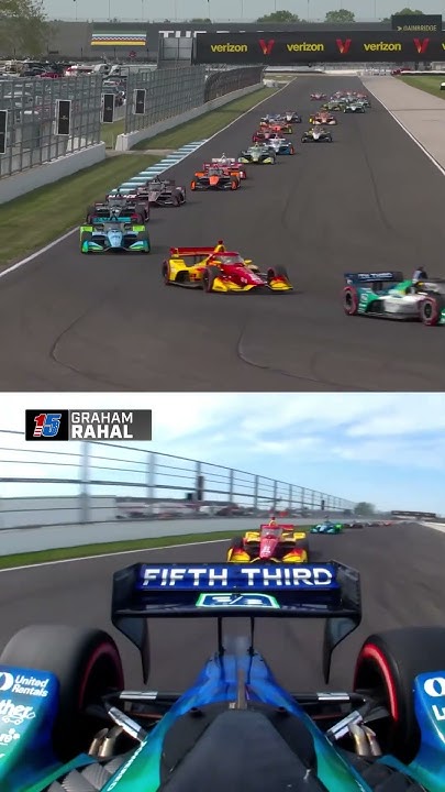 POV: You send it for the lead on Lap 1 at the IMS road course 🫨 #indycar #racing #grahamrahal #IMS