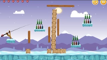 Knockdown Bottles!! Snow World By game level-09 !! Android game video  #GAMING kto 2R