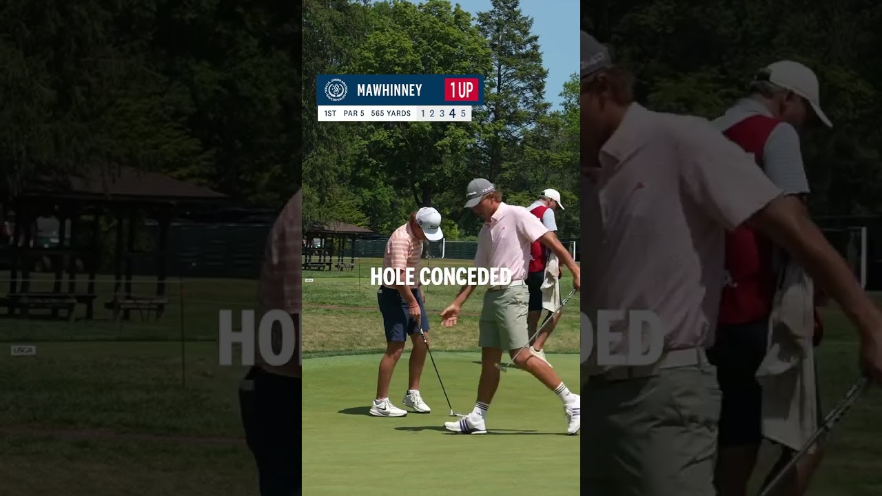 Win the first hole ➡️ Win the match. Tyler Mawhinney is through to the quarterfinals!