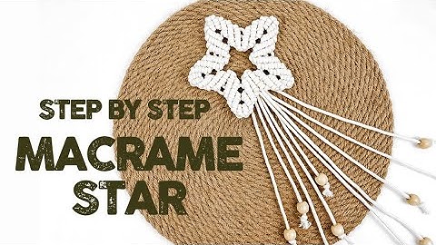HOW TO MAKE MACRAME STAR CHRISTMAS DECOR/CHRISTMAS ORNAMENT
