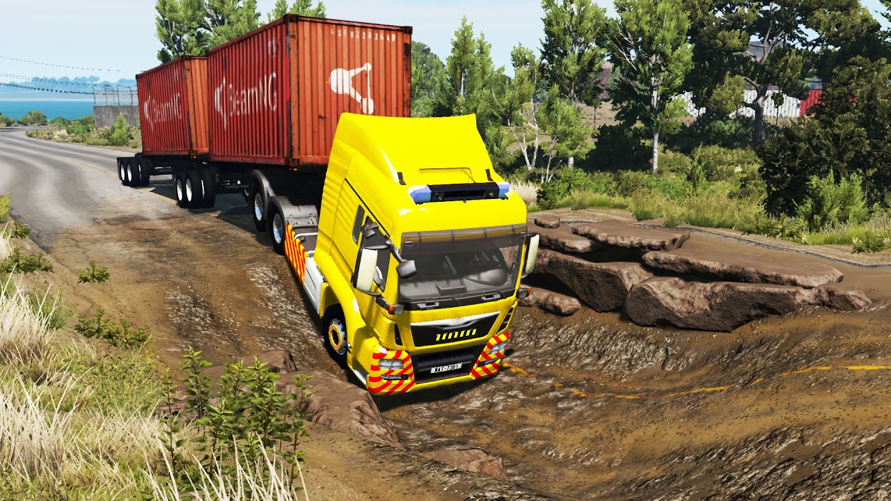 Trucks vs Potholes #3 | BeamNG.DRIVE