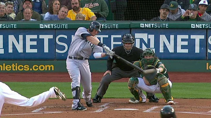 SEA@OAK: Smoak drives an RBI double to left
