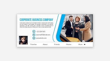 Corporate Facebook Profile cover Design Adobe Photoshop cc