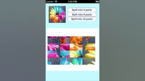 Split One UIImageView Into Multiple UIImageView Programmatically in IOS550