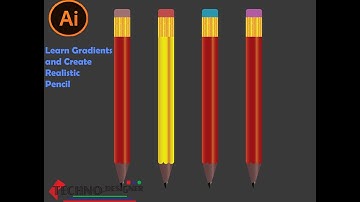Adobe Illustrator Training  -  Learn Gradients and Create Realistic Pencil