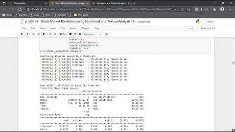 Stock market prediction using numerical and textual analysis task 7