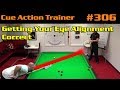 Snooker coaching tips  getting your eye alignment correct